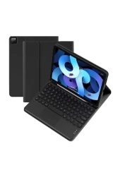 iPad Air 11 2024 M2 Uyumlu Fuchsia Touch Padli Bluetoothlu Klavyeli Standlı Tablet Kılıfı thumbnail 1