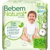 Bebem Bebek Bezi Natural Beden:5 (11-18Kg) Junior 240 Adet Aylık Ultra Fırsat Pk thumbnail 2