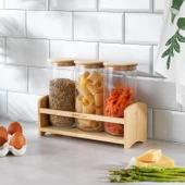 Bambum Duo Mix Standlı Baharatlık Seti-4 Parça (Büyük) - 1