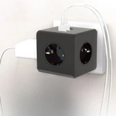 Periboia Termal Akım Korumalı Priz Çoklayıcı - 3 USB - 3 Priz Girişli Küp Priz - 1