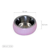 Periboia Mikopet Organik Seramik Mama Kabı Pembe - 5