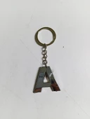 Periboia A Harfi Plastik Krom Kaplama Anahtarlık- Harf Çanta Süsü - 3