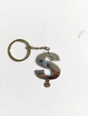 Periboia Ş Harfi Plastik Krom Kaplama Anahtarlık- Harf Çanta Süsü thumbnail 3