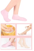 Periboia 1 çift silikon jel topuk nemlendirici çorap ayak bakımı çatlama koruyucu krem çorabı - 5