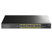 CUDY GS1028PS2 24 Port Gigabit 2-SFP 300w Full PoE Yönetilemez Switch thumbnail 1