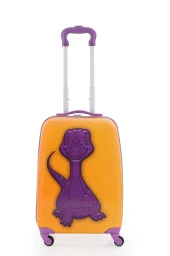V307 ABS ÇOCUK VALİZ-MOR DİNOZOR - 1
