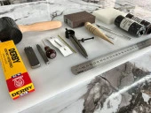 16 Parça Deri Zanaat Hobi El Aletleri Set 4 - 2