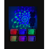 Karikatür Ayı Rgb Günbatımı Işığı Bluetooth Hoparlör Tavan Gece Lambalı Tavan Projektörü - 7