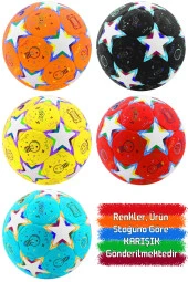 Telvesse Futbol Topu Stars Pompalı Set Dayanıklı Sert Zemin Halı Saha Futbol Topu No:5 046 - 2