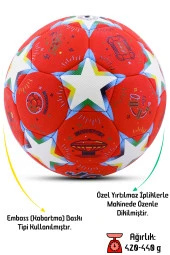Telvesse Futbol Topu Stars Pompalı Set Dayanıklı Sert Zemin Halı Saha Futbol Topu No:5 046 - 3