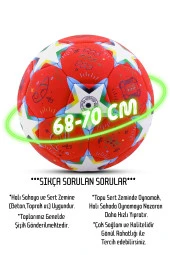 Telvesse Futbol Topu Stars Pompalı Set Dayanıklı Sert Zemin Halı Saha Futbol Topu No:5 046 - 5