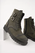 Muggo M452 Garantili Kauçuk Sağlam Esnek Kışlık Su ve Soğuk Geçirmez Unisex Bağcıklı ve Fermuarlı Postal Bot - 5