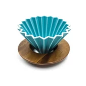 Epinox Ahşap Standlı Dripper - Turkuaz - 1