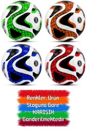 Telvesse Futbol Topu Pompalı Set Profesyonel El Dikişli Dayanıklı Sert Zemin Halı Saha Topu P606 No5 thumbnail 2