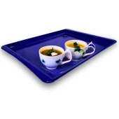 Lacivert Melamin Tepsi ve Sunum Tabağı - 1