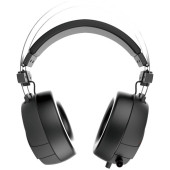 GAMDIAS STEREO USB+3.5MM JACK LED AYDINLATMA SİYAH GAMING MİKROFONLU KULAKLIK (HEBE-E1) - 2