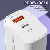 Şarj Cihazı Hızlı Şarj Aleti Pd 20w Qc3.0 Type-c Pd Usb Şarj Port Şarj Adaptörü - 4
