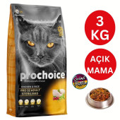 Pro Choice Kısır Kediler için Tavuklu Açık Kedi Maması 3 Kg - 2