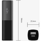 Linktech Lp5 5000 Mah Lipstick Mini Cep Powerbank SİYAH - 2