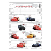 Keskin Color Ders Programlı 3 lü Okul Etiketi Cars (220130-33) - 2
