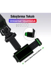 Araç Içi Telefon Tutucu Dikiz Aynası Uyumlu Fonksiyonel 360 Ayarlanabilir Başlık Multifonksiyonel - 5