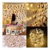 Hidz 3 METRE Tel Led Işık + 15 RENKLİ MANDAL HEDİYE - 1