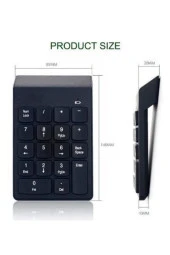 Kablosuz Numpad Kablosuz Sayısal Tuş Takımı Numeric Klavye thumbnail 4