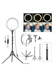 Ring Lıght Influencer Youtuber Tiktok Makyaj Işığı 10 Inç 2.1 Mt Trıpod - 2