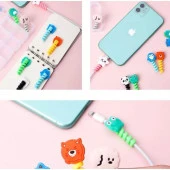 Mi7a Sevimli Kablo Koruyucu Şarj ve Kulaklık Kablo Koruyucu 4 Adet Gönderilecektir - 2