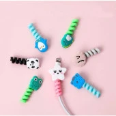 Mi7a Sevimli Kablo Koruyucu Şarj ve Kulaklık Kablo Koruyucu 4 Adet Gönderilecektir - 3