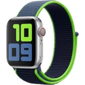Mi7a Apple Watch Seri 7 6 5 4 3 2 Se 38MM / 40MM / 41MM Uyumlu Spor Loop Dokuma Hasır Kordon - 1