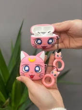 Airpods Pro Uyumlu Sevimli Kedi Kılıf - 1