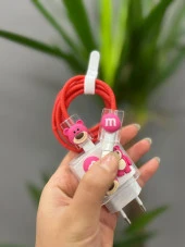 Şarj Başlığı Ve Kablo Koruyucu 4'lü Set Iphone 20W Şarj Adaptör Uyumlu - 4