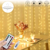 Hidz Perde Led- 3x3 Metre - 8 Fonksiyonlu - USB - Kancalı - 8