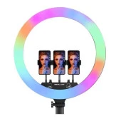 18" İnç Kumandalı RGB Halka Led Işık Profesyonel Youtuber/Tiktoker Canlı Yayın Işığı - 2