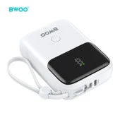 10.000 mAh Kompakt Type-C ve Lightning (iphone) Çıkışlı Led Ekranlı Hızlı Şarj Destekli 3 Çıkışlı Powerbank - 2