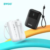 10.000 mAh Kompakt Type-C ve Lightning (iphone) Çıkışlı Led Ekranlı Hızlı Şarj Destekli 3 Çıkışlı Powerbank - 3