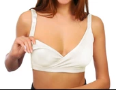 Sema Baby Kruvaze Emzirme Sütyeni Beyaz 85 Beden - 1