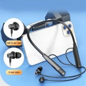 Y10 Sporcu Bluetooth Kulaklık 100 Saat Şarj Kapasiteli LCD Şarj Göstergeli Boyun Bantlı Kulaklık - 3