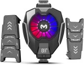 MEMO DL05 Dijital Göstergeli RGB Led Işıklı Gamer Oyuncu Telefon Ve Tablet Soğutucu - 1