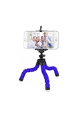 Süngerli Ahtapot Tripod Telefon Tutucu Mavi 27 cm - 2
