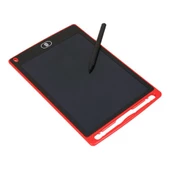 Writing Tablet Lcd 8.5 Inç Dijital Kalemli Çizim Yazı Tahtası Kırmızı - 1