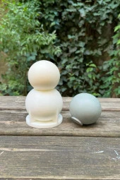 Küre 7cm Çap Silikon Mum Kalıbı - 1