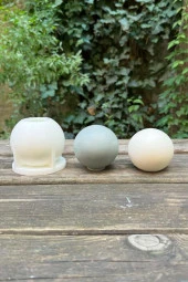 Küre 7cm Çap Silikon Mum Kalıbı - 3