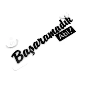 Başaramadık Abi Yazılı Sök Tak Dekor Plaka thumbnail 1