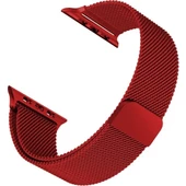 Apple Watch 2 3 4 5 6 Se Nike 38mm 40mm Uyumlu  Kayış Milano Loop Metal Örgü Kordon thumbnail 1