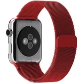 Apple Watch 2 3 4 5 6 Se Nike 38mm 40mm Uyumlu  Kayış Milano Loop Metal Örgü Kordon thumbnail 2