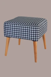 Sanal Mobilya PRAGA KARE PUF KAZAYAĞI DESENLİ - 4