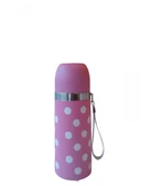 Sema Baby Puantiyeli Bebek Termosu 350 ml - Pembe - 1