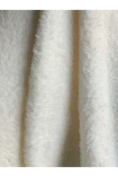 BEYLERBEYİ COLLECTİON 1.5 Metre Çift Yüzlü Kırık Beyaz Welsoft Peluş Kumaş 180 Cm En - 2